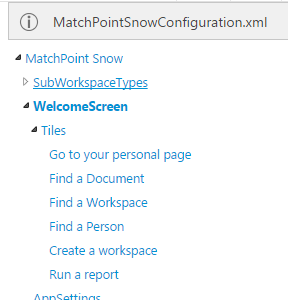 Welcome Dialog as part of the MatchPoint Snow Configuration