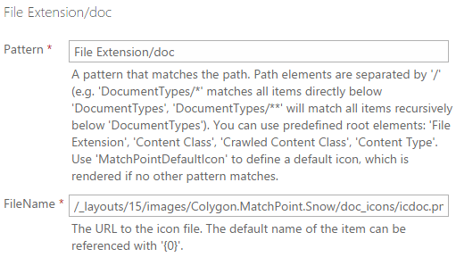 Possible IconMapping configuration node from Snow demonstrating how to override DocIcon.xml