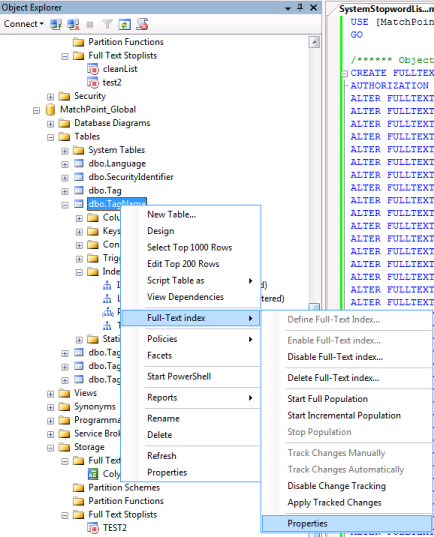 Choose existing full-text stoplist 01