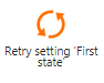 Retry workflow state entry actions