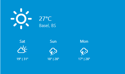 Weather widget